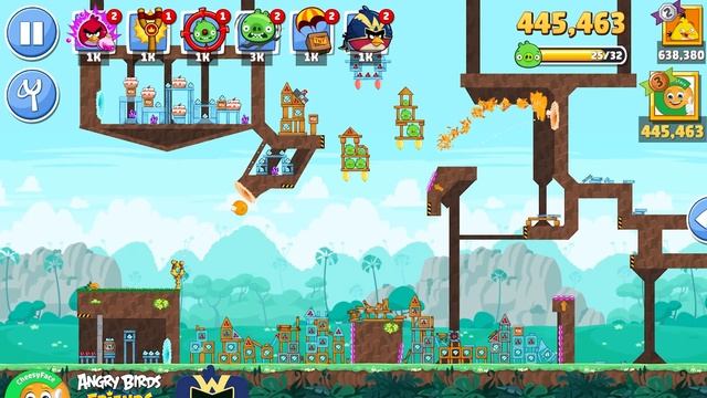 Angry Birds Friends Tournament 1238 Level 9 No Power UP PLUS смотреть онлайн