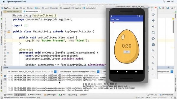 Egg Timer App | Android App Development Tutorial For Beginners