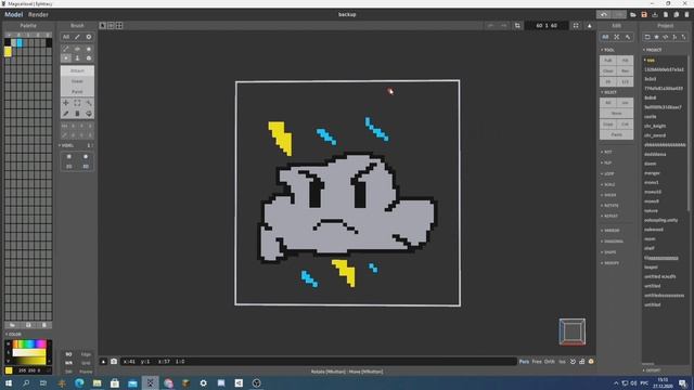 Как сделать PixelArt с помощью программы MagicaVoxel смотреть онлайн