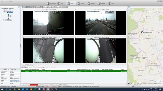 Газовоз, 4 камеры, видеорегистратор с 4G смотреть онлайн