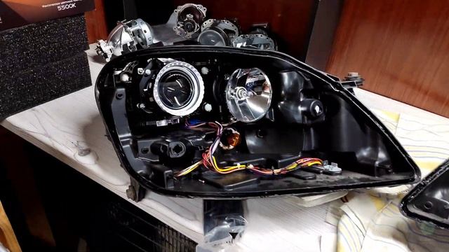 Mercedes Ml 164  ставим Bi Led 2чипа