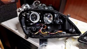 Mercedes Ml 164  ставим Bi led 2чипа