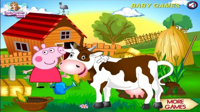 Peppa Pig Farm Peppa Pig Granjera Baby Games смотреть онлайн