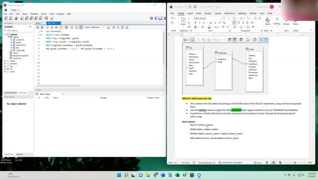 Joining 3 tables using implicit and explicit SQL Syntax video1065856119 смотреть онлайн