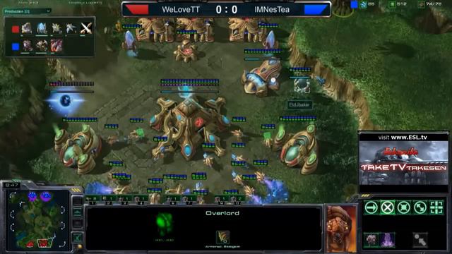 StarCraft II G22 IMNesTea(Z) vs WeLoveTT(P) Asia Battle Net Ladder смотреть онлайн