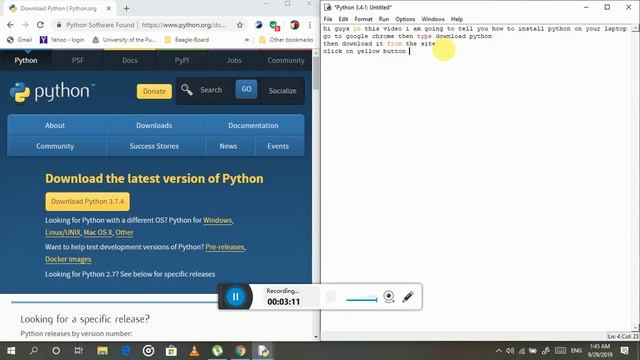 Learn python programming - 1 - how to install and download python смотреть онлайн