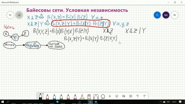 02.04. Байесовы сети. Условная независимость для 3-вершинных сетей смотреть онлайн