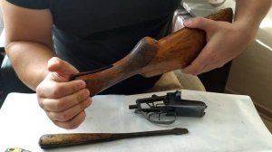 ИЖ-58 16к 1961г,неполная разборка,как снять приклад,подтянуть спусковую скобу