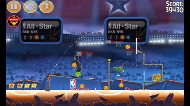 Angry Birds Seasons NBA All Star HAM Dunk 4 12 Walkthrough Guide 3 Stars смотреть онлайн