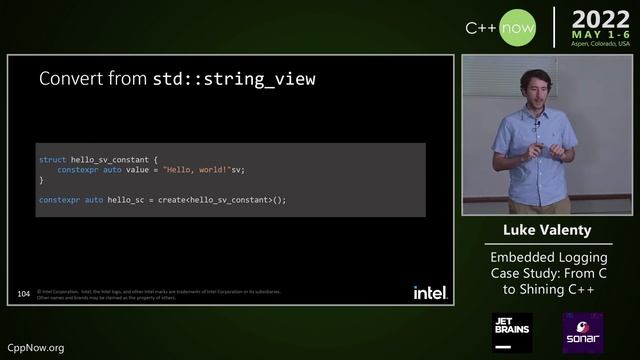 Embedded Logging Case Study: From C to Shining C++ - Luke Valenty -CppNow 2022 смотреть онлайн