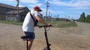 дрифт на электросамокате и пробитое колесо ( Koogo m4 )