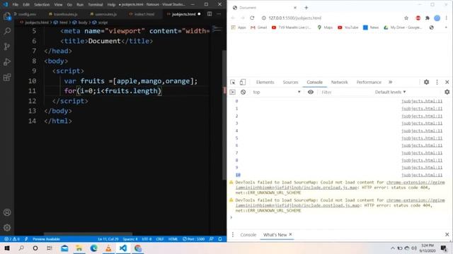 JAVASCRIPT FOR LOOP IN HINDI EXPLAINED - 2020 | JS COURSE VIDEO 10 смотреть онлайн