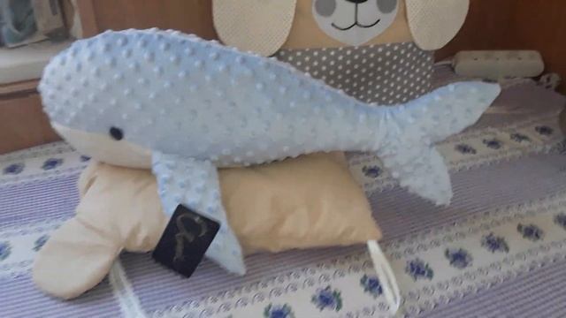 Голубой Кит. Игрушка из плюша.