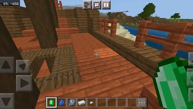 Сид на полностью целый корабль и деревню для Minecraft BE 1.20.0. смотреть онлайн