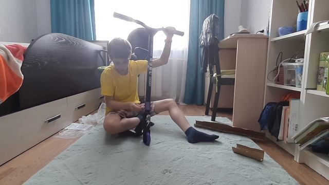 сборки и распаковка самоката Rush Action