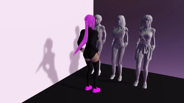 Animation and Ponytail Hair Test смотреть онлайн
