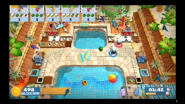Overcooked 2 - Surf 'n' Turf - Stage 1-4 (Walkthrough) смотреть онлайн