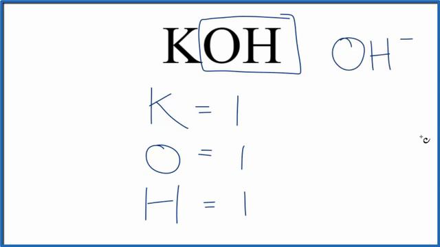 How to Find the Number of Atoms in KOH (Potassium hydroxide) смотреть онлайн