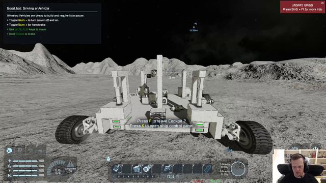 Wheels on Pistons - Proof of Concept - Space Engineers смотреть онлайн