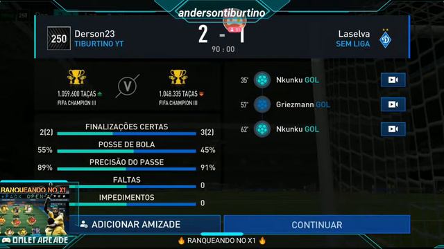 🔴LIVE🔴 RANQUEANDO NO X1 +PACK OPEN NO FIFA MOBILE смотреть онлайн