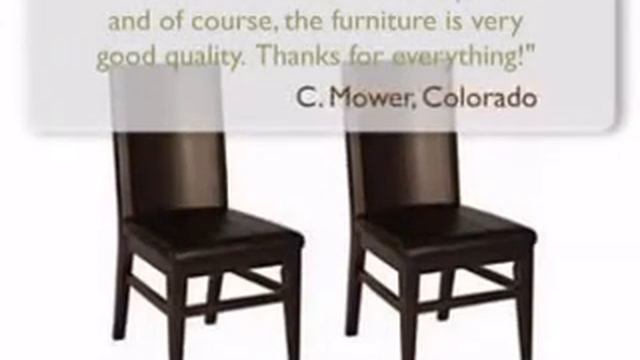 Melanie Wood & Leather Upholstered Dining Chair (Set Of 2)