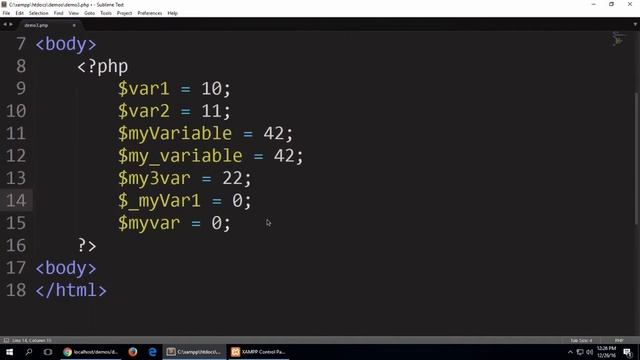 Variables in PHP смотреть онлайн