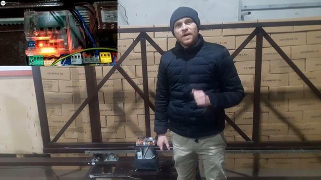 Doorhan Sliding 800 Подключение и настройка привода для откатных ворот смотреть онлайн