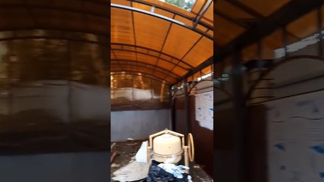 Навес 5,35х5,35 из поликарбоната 10мм