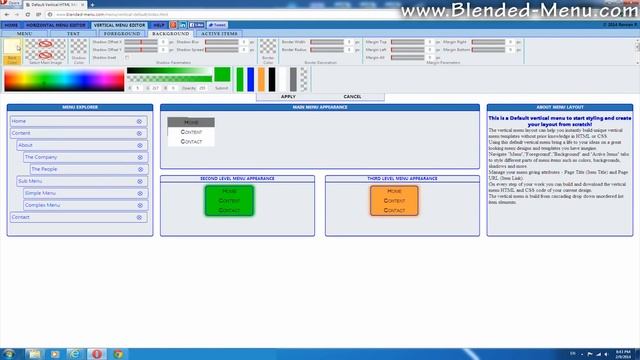 HTML Vertical Menu Bar Generator Online With Sub Menu Cascading Tutorial Builder смотреть онлайн