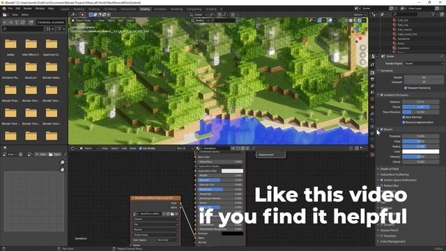 How to Render a Minecraft World in Blender 2.9 - Timelapse смотреть онлайн