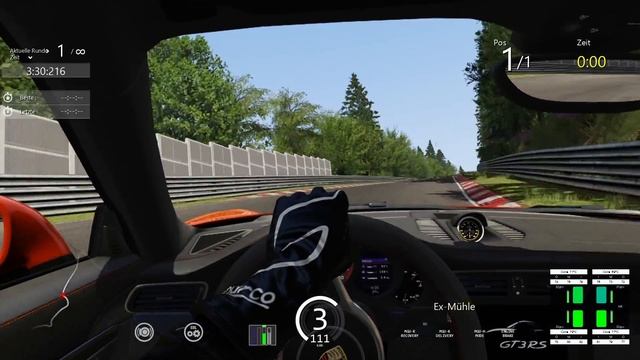 Porsche 911 GT3 RS (991) @ Nordschleife смотреть онлайн