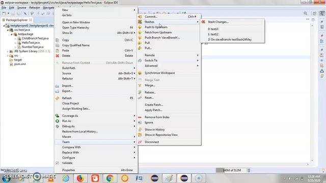 Github Tutorials - 10. How to stash changes using Eclipse смотреть онлайн