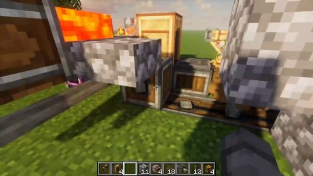 Как построить полу автоматическую ферму чая строителя | Create mod смотреть онлайн