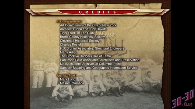 Old Time Baseball (PC) - Credits смотреть онлайн