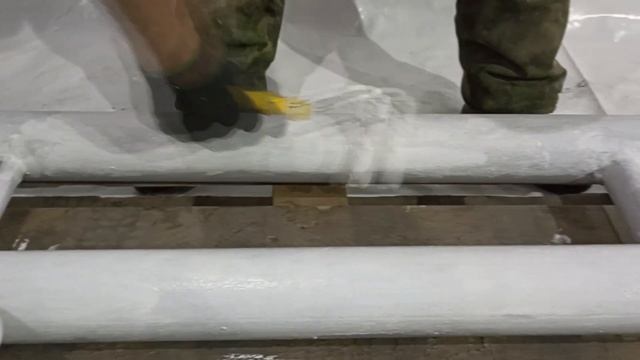 Покраска промышленных радиаторов отопления PaintGuard Грунт-эмалью антикоррозийной смотреть онлайн