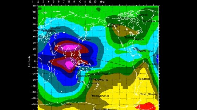 Global Ionospheric foF2 Map June 7 - 9 2012 смотреть онлайн
