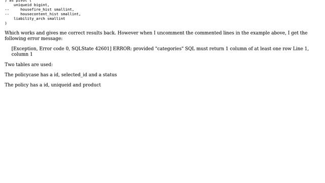 Databases: Postgres crosstab query on multiple columns смотреть онлайн