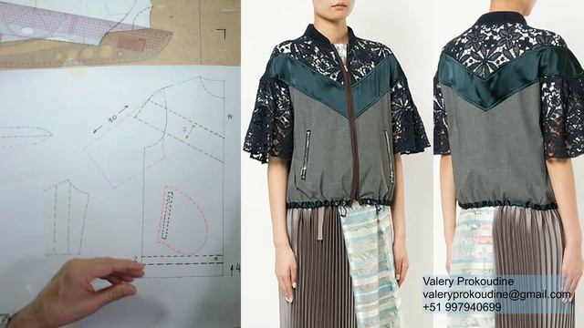 моделируем бомбер modelado de bomber #курсыкройкиишитья #diseñodemodas #валерийпрокудиншитьё смотреть онлайн