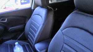 Авточехлы из экокожи для  Хендай Ай Икс 35  Установка