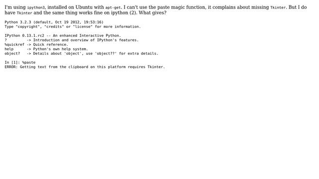 %paste magic function on ipython3 (2 Solutions!!) смотреть онлайн