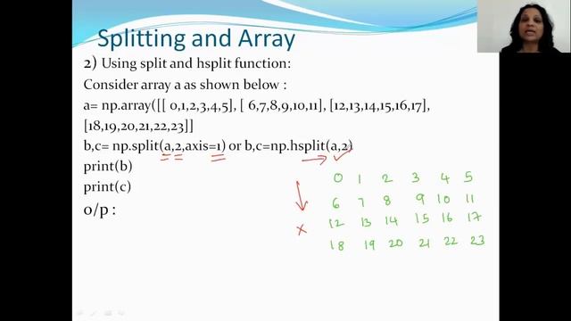 Working with NumPy- Splitting Arrays смотреть онлайн