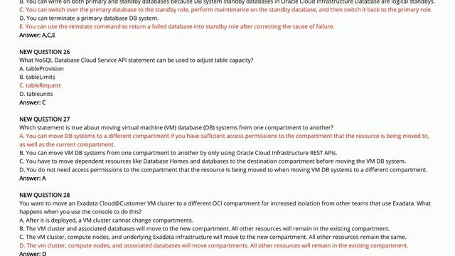 [Aug, 2022] Actual4test 1Z0-1093-21 PDF Dumps and 1Z0-1093-21 Exam Questions (18-33) смотреть онлайн