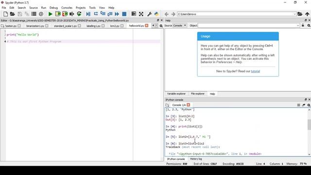 DATA TYPES IN PYTHON|PYTHON TUTORIAL FOR BEGINNERS|LIST TUPLE|DIFFERENCE BETWEEN THEM|LECTURE#6-B смотреть онлайн