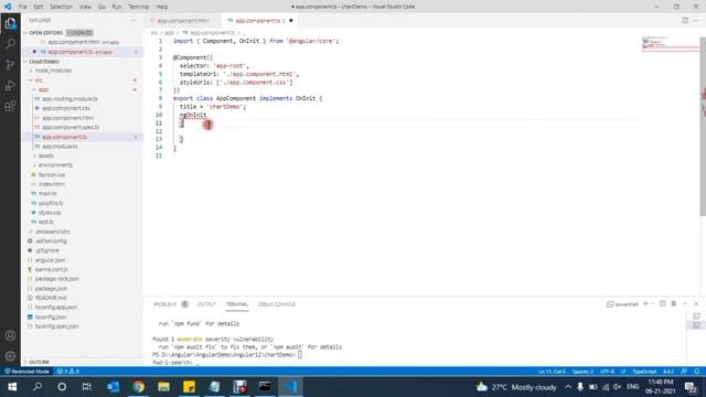 How to Create Charts in Angular 12 using chart.js. смотреть онлайн