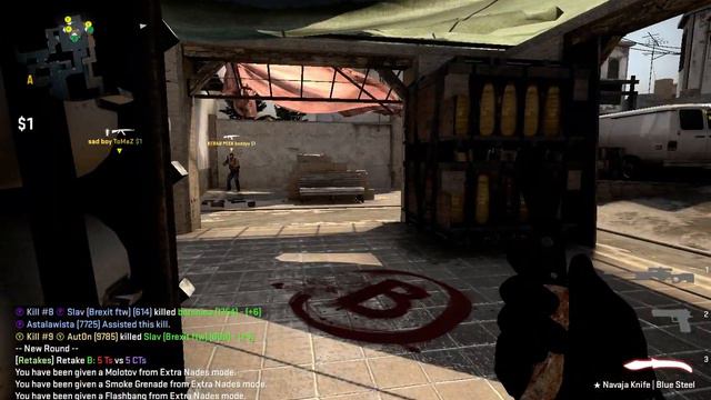 CS:GO RETAKE CLUTCHES/ AWP HS THROUGH WALL смотреть онлайн