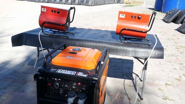 Генератор GTM DK 9000i VS Дві теплові пушки Vulkan на 4,5кВт смотреть онлайн