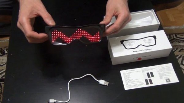 Распаковка новых Magic LED Eyeglasses | Управление с телефона