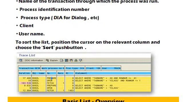 SAP ABAP SQL trace смотреть онлайн