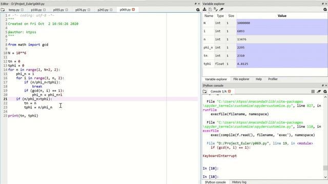 【Project Euler】Problem 69 смотреть онлайн