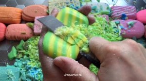 Резка кубиков на мыле/ АСМР мыло/ ASMR cutting cubes on soap, a lot of cubes